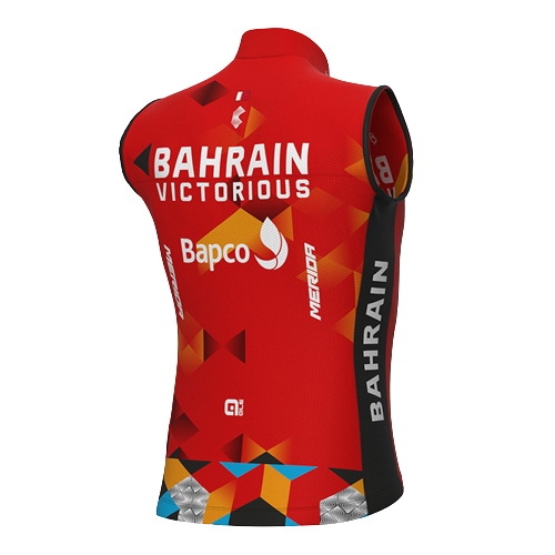 2022 Chalecos Cortavientos Bahrain Victorious Rojo Mangas Corta y Culotte Corto
